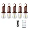 Nova Lâmpada de Camping Recarregável Solar, Luz Ambiente, Lâmpada de Tungstênio Portátil Multifuncional, Lâmpada de Lâmpada de Camping Retro para Exterior