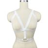 Top de amarrar sexy com renda vazada preto com amarração no pescoço elástico faixa elástica sutiã sexy O0210