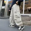 Calça Casual Nova Estilo Primavera para Meninos Grandes, Calça Cargo Solta de Primavera e Outono Infantil, Moda Transfronteiriça Versátil e na Moda