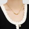Collar de acero de titanio cuadrado geométrico combinable con todo, estilo coreano, de lujo, ligero y de alta calidad, para clavícula de moda para mujer.