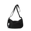 Bolsa de nylon de banda larga da moda internacional para mulheres 2024, nova bolsa transversal casual, bolsa de ombro com almofada de grande capacidade, atacado
