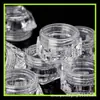 Paquete de Prueba de Diamante Transparente 5G Caja de Crema Muestra Frasco de Yeso de Diamante Caja de Lentejuelas para Manicura Caja Dispensadora de Pomada