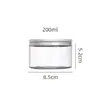 Pote de Vidro Transparente para Armazenamento Doméstico Selado Garrafa para Conservar Frescor Suprimento Direto Transfronteiriço Sub-garrafa de Vidro Simples Garrafa para Frutas Secas Flor Chá