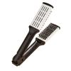 Peine de cerdas de madera contrachapada alisador de cabello de rodillo recto de doble propósito en forma de V al por mayor de fábrica