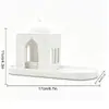 MM3D004-017 Ornamento de castiçal luminoso do Oriente Médio transfronteiriço, luz de velas em tons quentes, cria um ambiente atmosférico, decoração de mesa