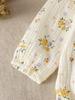 Mono con Capucha de Manga Larga Estilo Princesa para Bebé Niña, Floral Pastoral de Primavera y Otoño, Ropa Exterior Súper Linda