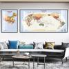 Mapa del mundo de China, pintura colgante doble, decoración, mural de conferencia de oficina, pintura de fondo de gran tamaño para el hogar