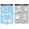 Atrapasoles Fronterizos Pegatinas de Mariposa Prismas Arcoíris Hojas Nubes Pegatinas para Ventana Flores Coloridas Estrellas Pegatinas Electrostáticas