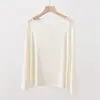 Blusa de Lino de Manga Larga para Mujer de Verano, Estilo Old Money, Viento Flojo, Transpirable, Ligera, Top Versátil