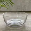 Tigela de vidro direto da fábrica multi-capacidade simples coreana para salada e frutas 4-9 polegadas tigela transparente com máscara atacado