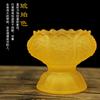Candelabro de mantequilla de loto colorido, ocho pies altos auspiciosos, candelabro de vidrio para servir Buda para el hogar, suministros de Buda, candelabro, juego completo