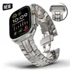 Para Apple Apple Watch S9 Correa de Reloj Ultra 49mm Correa de Titanio Mejorada Iron Man