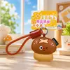 Llaveros creativos de cuero de frutas y verduras, lindos dibujos animados de cebolletas y champiñones shiitake, colgantes para bolsos de cuero para niñas, pequeños regalos al por mayor