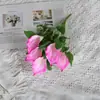 Flor Artificial EV Feel Cala Flor Pequeña Simple Flor de Ingeniería Material Floral Paisajismo de Jardín Flor de Bonsái Sala de Estar Flor Suave