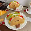 Pingente Original de Boneca de Comida Realista, Brinquedo de Pelúcia de Sobremesa, Pingente de Bolsa Pequena, Boneca de Tartelete de Queijo