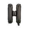Balão de letra preta de 16 polegadas US Edition Thin Body Aluminum Film Balloon Pure Black Digital Balloon Aluminum Foil Party Decoration Arrangement