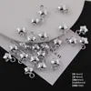 Multi-Especificación Corazón Plateado Forma de Estrella Lazo Cuentas Sueltas DIY Hecho a Mano Cadena para Teléfono Móvil Accesorios de Joyería con Cuentas
