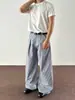 Venta Directa de Fábrica Pantalones Casuales Rectos Sueltos para Hombre Verano 2026 Diseño Plisado Caída Amplia Pierna Larga hasta el Suelo