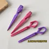Pinza antiderrames para posicionamiento de arte de uñas, herramienta de ayuda para dar forma y posicionar, para posicionamiento de uñas de gel, previene derrames de pegamento, clip cruzado