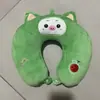Almohada de Dibujos Animados en Forma de U Transfronteriza para Oficina, Escuela, Siesta, Protección del Cuello, Conducir, Viajes, Almohada Portátil para Avión, Logo Personalizado