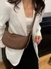Bolso de Moda tipo Dumpling para Mujer, Nuevo Estilo Coreano Versátil Bolso Cruzado, Popular Bolso de Hombro Transfronterizo de Cuero Suave PU, Bolso de Axila