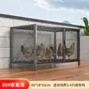 Gallinero para Uso Doméstico, Modelo Exterior Extra Grande, Antivecinos, Malla Densa, Impermeable, Gallinero Rústico con Limpieza Automática de Estiércol, Jaula de Cría
