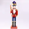 38cm Marioneta Cascanueces Soldado Británico Adorno Habitación Infantil Dormitorio Decoración de Vinoteca Muebles para el Hogar