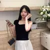 Camisola Irregular Retorcida Ropa Exterior para Mujer Verano Puro Deseo Dulce Chica Caliente Top Tubo Sexy Estilo Tailandés Hermoso