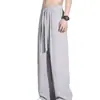Pantalones Casuales de Verano Finos de Secado Rápido Talla Grande Sueltos de Pierna Ancha 2025 Nuevos de Calle Alta Rectos Casuales Largos