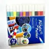 Caja Azul de PVC Caja Verde Marcadores Acrílicos para Arte, Opacos y Apilables por Color, Adecuados para el Dibujo de Estudiantes de Primaria, Punta Dura, Fina