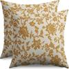 Fronha Floral Retrô Mais Vendida Transfronteiriça Almofada Creme Estilo Country Amazon Almofada Decorativa para Sofá de Casa Mesinha de Cabeceira
