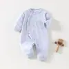 Macacão de Bebê para Primavera e Outono, Roupa Quentinha Acolchoada para Recém-nascido de Outono e Inverno, Macacão de Engatinhar para Recém-nascido, Macacão Borboleta