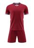 Uniforme de fútbol de manga corta para hombre y mujer, jersey estampado para adultos y niños, uniforme de equipo de competición para entrenamiento de estudiantes, venta al por mayor rápida