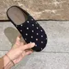 Encuentro de Temporada Zapatos Birkenstock de Suela Gruesa de Lunares Zuecos Medios de Punta Cerrada para Mujer Otoño 2026 Calzado de Exterior Slip-On Mules Versátiles