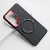 Adecuado para Funda de Teléfono Móvil Samsung S26Ultra, Cubierta Protectora de Cuero S25Edge, Funda Trasera Magnética S25+ S25Ultra