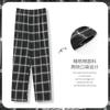 Pantalones de pijama para hombre de primavera y otoño, pantalones de algodón peinado, corte holgado, pierna casual, ropa exterior, talla grande, pantalones para el hogar para jóvenes