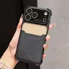 Adecuado para Funda de Teléfono Móvil Iphone18Promax, Tarjetero con Patrón de Tela, Airbag Anticaída Apple 17, Funda Protectora de Cobertura Total 16