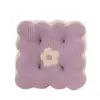 2025 Nuevo Cojín de Galleta de Color de Contraste de Dibujos Animados Cojín Redondo Cojín para Asiento de Oficina Cuadrado Venta Directa de Fábrica