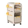 Estante de almacenamiento para mochila escolar, gabinete multifuncional debajo del escritorio con ruedas para estudiantes, estante de almacenamiento de libros para niñas, carrito de almacenamiento para el hogar