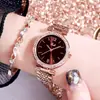 Reloj de pulsera GEDI para mujer, moda casual de celebridad de Internet, correa de acero, elegante y con estilo, modelo para estudiante con incrustaciones de diamantes, reloj de acero inoxidable impermeable
