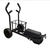 Carro de trenó carro de resistência ajustável carro de suporte de peso carrinho de barra de peso bicicleta ergométrica de personal trainer para academia