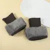 Botas de Leggings Cálidas Peludas Cortas con Pestaña Abatible para Mujer Otoño e Invierno Calcetines de Punto de Color Puro Calcetines Cortos de Otoño e Invierno