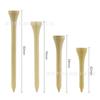 Uñas GOLF a Granel Color Madera Uñas de Madera GOLF Tee de Madera a Granel Cuatro Especificaciones Opcional Agujeros para Bolas de Tronco Agujas para Bolas