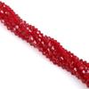 Cuentas de cristal de diamante facetado de 4 mm, cuentas de vidrio, cuentas hechas a mano DIY, material de cuentas sueltas, accesorios para el cabello, accesorios