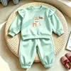 Conjunto Lindo de Ropa para Niñas Primavera y Otoño 2026 Nueva Sudadera de Moda para Niños Pequeños, Conjunto de Dos Piezas para Bebés