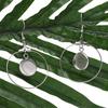 Pendientes de gemas recién llegados con soporte inferior de acero inoxidable, hechos a mano, gancho para la oreja, soporte vacío, gancho para la oreja, accesorios de joyería DIY