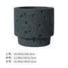 Vaso de flor de cimento estilo nórdico cerâmica fosca moda simples personalidade artística interior rabanete verde bonsai suculenta com furos