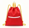 Mochilas Escolares Personalizáveis com Cordões Simples, Mochilas Promocionais para Homens e Mulheres, Adequadas para Matrícula de Alunos em Aulas de Reforço, Podem Ser Impressas com Logos, Sacolas Promocionais