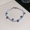 Resplandor de Flor de Cerezo Rosa~Pulsera de Lujo Ligero con Cierre Redondo de Circonita, Pulsera Versátil Exquisita y de Moda, Joyería de Nicho de Gama Alta