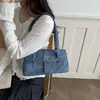 Nueva Bolsa Vintage para Motocicleta 2025, Bolso de Moda Femenina de Gran Capacidad, Bolso de Hombro Casual con Remaches para Viajar
